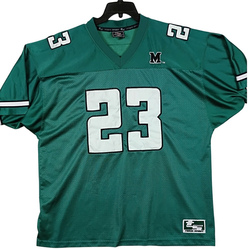 Team‎ Spirit Marshall University Jersey Mens XL Green Mesh Patched 23 Vintage
